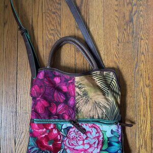 Desigual Floral Patchwork Purse with Adjustable Strap